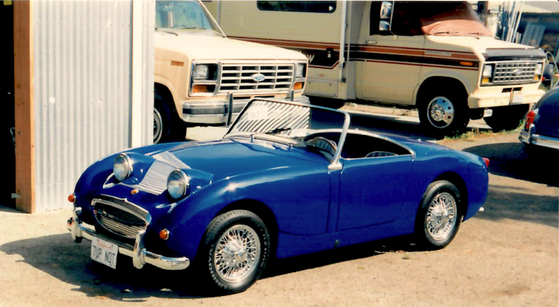 1959 austin healey sprite roadster blue restoration
